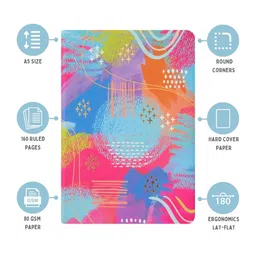 Doodle A5 Hard Bound Soft Foam Padded Notebook image 5