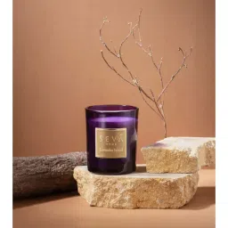 SEVA HOME Purple Signature Scented Candle - Lavender Wood-picture-18