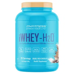 myfitness ® enrich your life MYFITNESS ® iWHEY-H2O |Whey Protein Isolate|22g Premium Whey Protein Isolate Per Serving |5.5g BCAA’s | 10.68g EAA’s |Added Digestive Enzyme |Low Fat Low Carbs |Added Colostrum | Double Rich Chocolate-picture-25