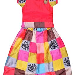 Wish Karo Girls Satin Ready to Wear Lehenga Choli-picture-4