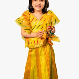 Jilmil Girls Printed Ready to Wear Lehenga & Blouse-picture-11