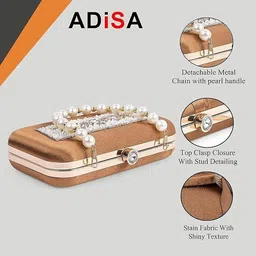 adisa Party, Formal, Casual BrownClutch image 3