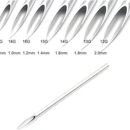 shield plus PIERCING NEEDLES 14 G (PACK OF 25PCS) Disposable Stack Liner Tattoo Needles image 4