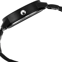 just like New Designers All Black Plating Stainless Steel Analog Wrist Watches For Men Analog Watch - For Boys Black Metal Chain Analog Wrist Watches For Boy And Men image 4