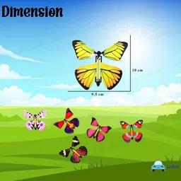 funblast Flying Butterfly Toy, Magic Wind up Butterflies Toys, Plastic Flying Butterflies Magic Wind up Butterflies Toys Gag Toy image 2