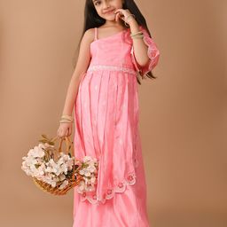 LilPicks Girls One Shoulder Embellished Lehenga & Choli-picture-37