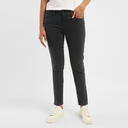 levi's 711 Women Skinny Mid Rise Black Jeans-picture-34