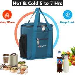 kyros Lunch Combo Tiffin Bags For Office, School, Picnic, Make-up Kit Bags Waterproof Lunch Bag image 4