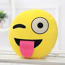 navrudra Polyester Fibre Cushion Pack of 1 Smiley Foldable Pillow-picture-11