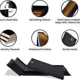 sastha mart Ayyappan 18 Steps, Ayyappan Padi, Pathinettam Padi Wooden, Polyresin image 3