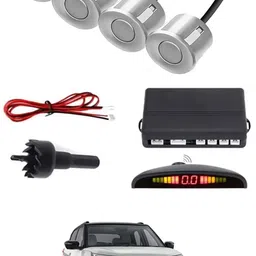 zplus Universal 4 Silver Reverse Parking Sensor With LED Display For Cars-209 Safety of Passengers/Car One Alarm Kit-1260 Parking Sensor-picture-36