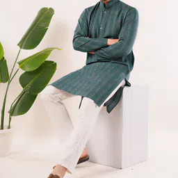 zargnut attire Men Cotton Blend Kurta Pyjama Set-picture-14