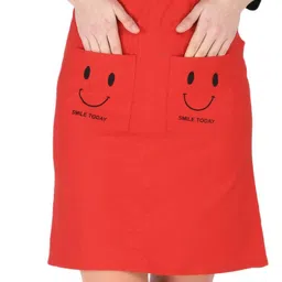 allenqueen Women Red, White Dungaree-picture-22