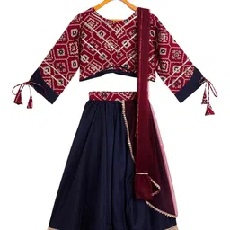 Stylo Bug Girls Printed Ready to Wear Lehenga & Blouse With Dupatta image 2