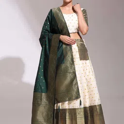 Fabcartz Semi-Stitched Lehenga & Unstitched Blouse With Dupatta-picture-15