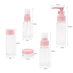 kotudi 7 PCS COSMETICS BOTTLE for Travel Refillable Small Mini Empty Plastic Pump/Spray/Squeeze Bottles for Cosmetic (7 Pcs Set Mini Portable Refillable Kit) image 4