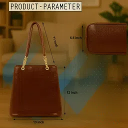 galaxyfashionpoint Women Brown Tote image 3