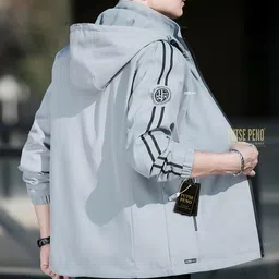 futse peno Men Solid Casual Jacket image 4