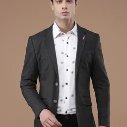 louis philippe sport Men Solid Single Breasted Casual Blazer-picture-22