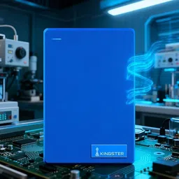 kingster 500GB Ultra Slim External Hard Drive (Portebal Hard Drive, Blue, 1 TB) 3 inch External Hard Drive image 4