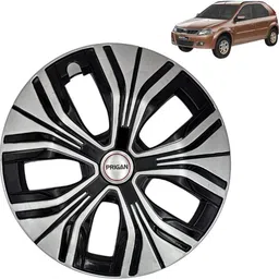 prigan Verito Vibe Signature Silver Black 14 INCH Wheel Cover For Mahindra Verito Vibe-picture-16