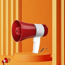 roar Handheld Megaphone with Siren, Microphone & Rechargeable for Outdoor EventsA97 Megaphone Portable Megaphone Siren Loudspeaker Function &Long Battery BackupF97 Outdoor PA System image 1