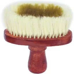 doberyl Wooden Handle Duster Brush for Hair Cutting Soft Cleaning Barber Natural nylon image 2