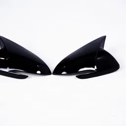 dream mods M Style ORVM Covers - Gloss Black ABS, Easy Install Side Mirror for Verna 2023 Plastic Car Mirror Cover-picture-14