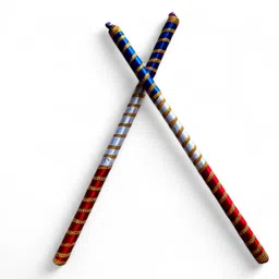 leafblu Premium Quality Navratri Wooden Dandiya Sticks for Garba Night (Pack of 1 Pair) Dandia Sticks-picture-18