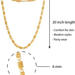 trendy gold Agate Gold-plated Plated Brass Chain image 3