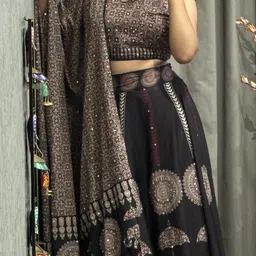 kahiraa wholetex Digital Print Semi Stitched Lehenga Choli image 5