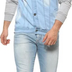 campus sutra Men Washed Jacket image 3