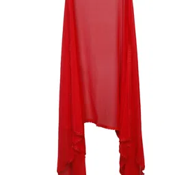 matching mart Chiffon Solid Red Women Dupatta-picture-27