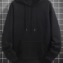 bliss bell Men Full Sleeve Solid Hooded Sweatshirt-picture-12