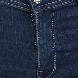 f2m Women Flared Mid Rise Dark Blue Jeans image 5