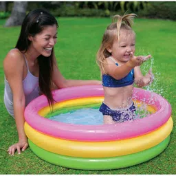 vworld Amazing Inflatable Kids And Baby 2 Feet Swimming Water Pool, Kiddie Pool Bath Tub for Kids (Multicolor) (2FEET) image 4