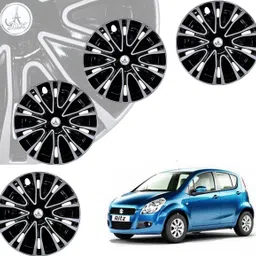 hotrenz CAR WHEEL CAP/ WHEEL COVER ROVER DEGINE "SILVER_BLACK_COLOR" 14 INCH Wheel Cover For Maruti Ritz, Swift, Figo, KUV 100, Xcent, Vista, Swift Dzire, Amaze, Indigo, Micra, Celerio, Brio, Grand i10-picture-22