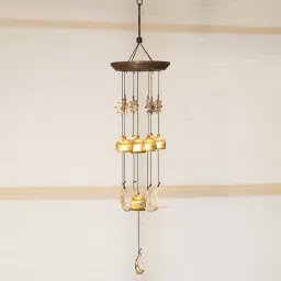 market 99 Decorative Unique Golden Iron Wind Chime image 1