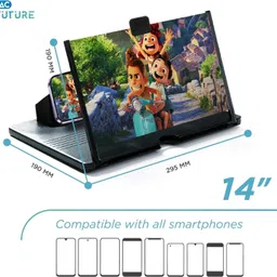 PRISHACRAFT 6 inch The magnification of this Mobile Screen Magnifier is typically 2x to 4x. Screen Expander Phone-picture-44