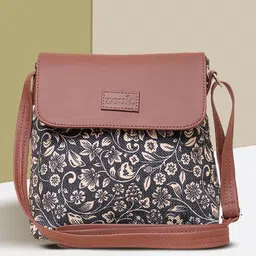 zouk Black Women Sling Bag FloMotif Flap Sling Bag image 4