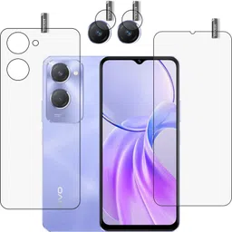 BOMGUARD Front and Back Tempered Glass for VIVO Y28s 5G With Camera Lens Protector, Vivo Y28s Camera lens-picture-20