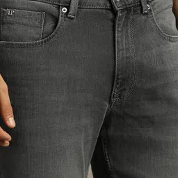louis philippe Men Slim Mid Rise Grey Jeans image 5