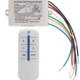 sg flash 4 Channel Wireless ON/OFF Lamp Remote Control Switch Receiver Transmitter Electronic Components Electronic Hobby Kit image 1