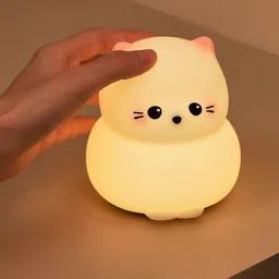 unzag Silicone Light Cartoon Cute Cat Silicone Led Animal Lamp Children's_Bedroom Night Lamp-picture-40