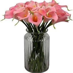 satyam kraft Pink Lily Artificial Flower image 5