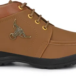 rising wolf Synthetic Leather Lightweight Boot for Daily Use | Mild Waterproof Protection Boots For Men image 3