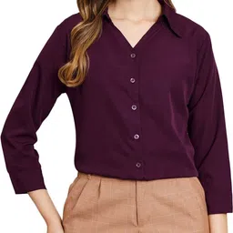 funday fashion Women Regular Fit Solid Casual Shirt-picture-29