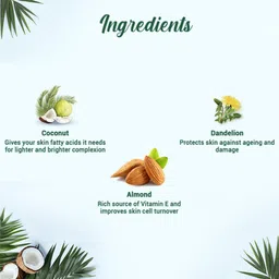 BIOTIQUE Coconut Brightening Instant Glow Cream| Lightweight face cream| All Skin Types image 5