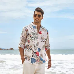 zartha Men Printed Cotton Blend Straight Kurta image 2