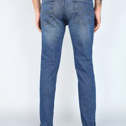flying machine Men Tapered Fit Mid Rise Blue Jeans image 4